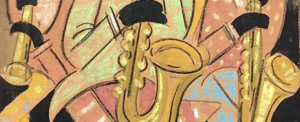 Hugó Scheiber (1873-1950) - The Jazz Band, c' 1930 years