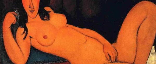 Modigliani  Fekvő akt kibontott hajjal, 1917