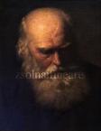 Munkácsy Mihály  Körszakállas férfi arcképe, 1866    47×38 cm olaj, vászon Jel. j. l. Munkácsy M  / Reprodukálva  Végvári L. Munkácsy 