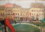 Rippl-Rónai, József   National Day in Kassa, 1903    26×37cm pastel on paper  Signed: Rónai Kassa   once in the collection Marcell Nemes, Exhibited, Reproduced