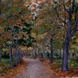 Géza Kádár  (1878-1952) Alley of Chestnut Trees, 1912
