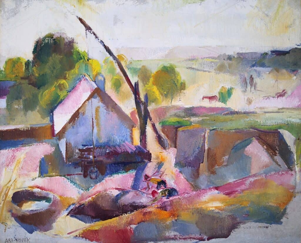 Aba-Novák Vilmos - Igali tájkép (Gémeskútnál ),1927