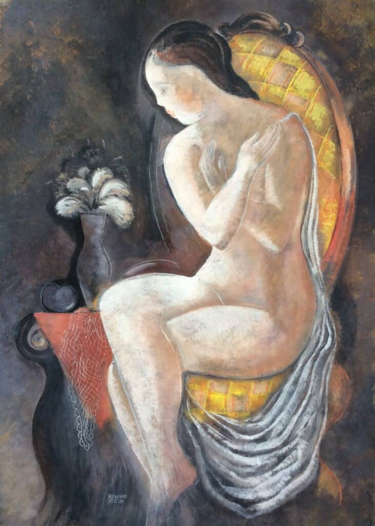 Kádár Béla, Fotelben ülő akt, 1930-as évek