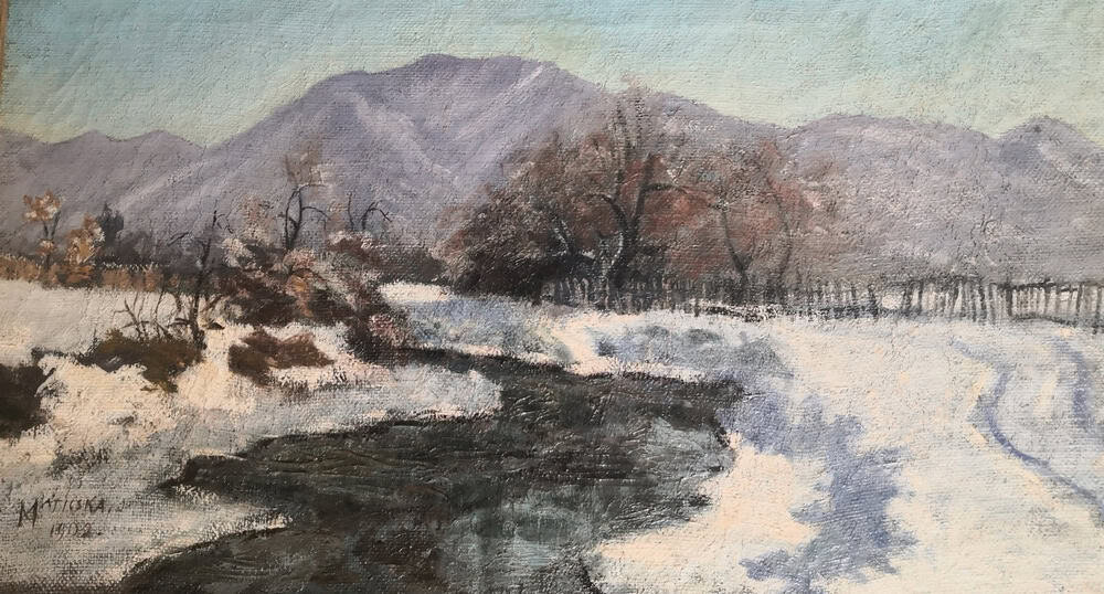 Maticska Jenő, Téli folyópart, 1902