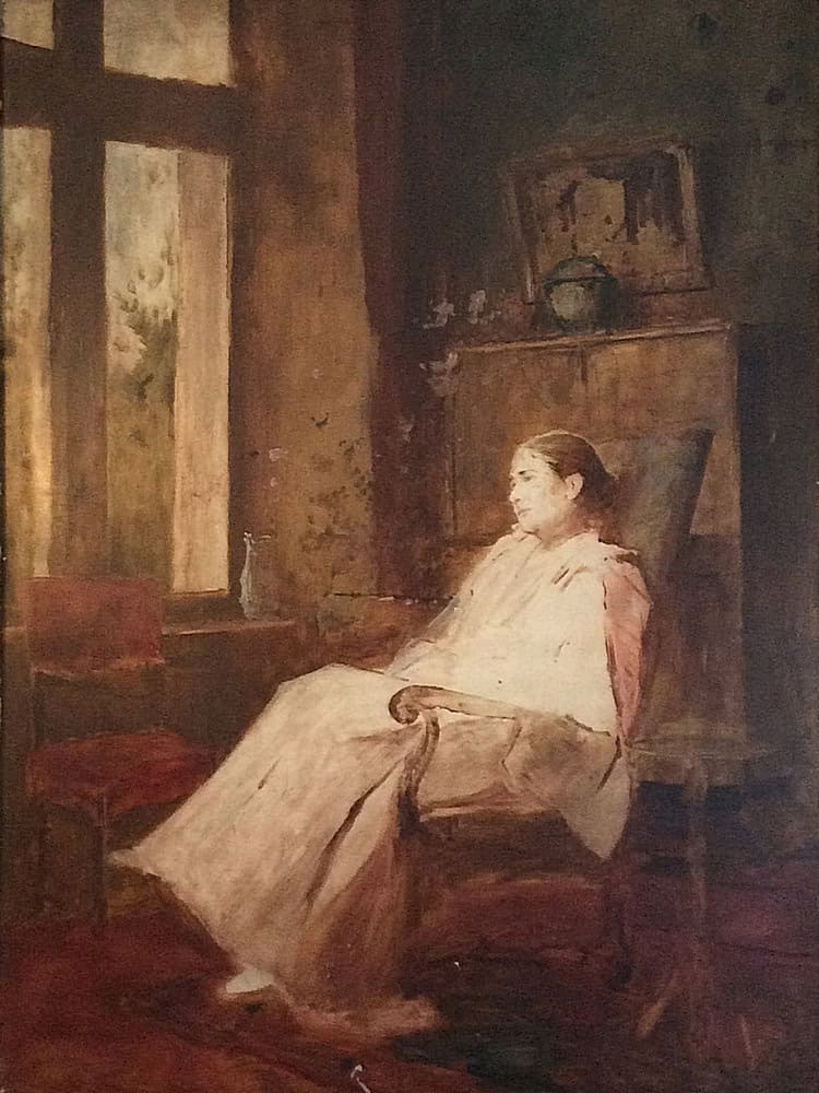 Munkácsy Mihály, Ülő nő enteriőrben, 1889