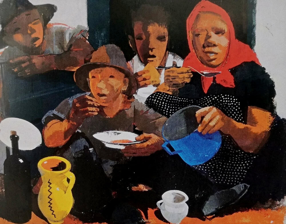 Aba-Novák Vilmos- Ebédelők, 1934